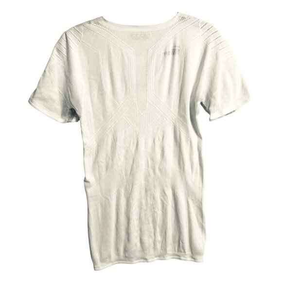 FALKE Ergonomic Sports System White V Neck Short Sleeve Top Size Large - Picture 2 of 10